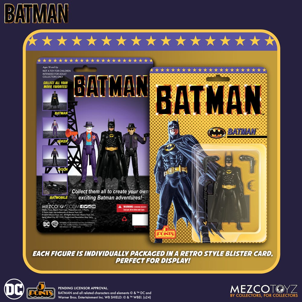 Batman (1989) 5 Points Actionfiguren 9 cm Sortiment (24) - Preorder - ETA: Ende 05.2025