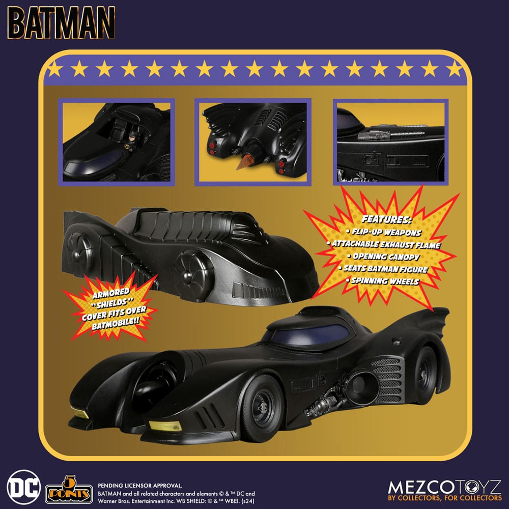 Batman (1989) 5 Points Fahrzeug Batmobile - Preorder - ETA: Ende 05.2025