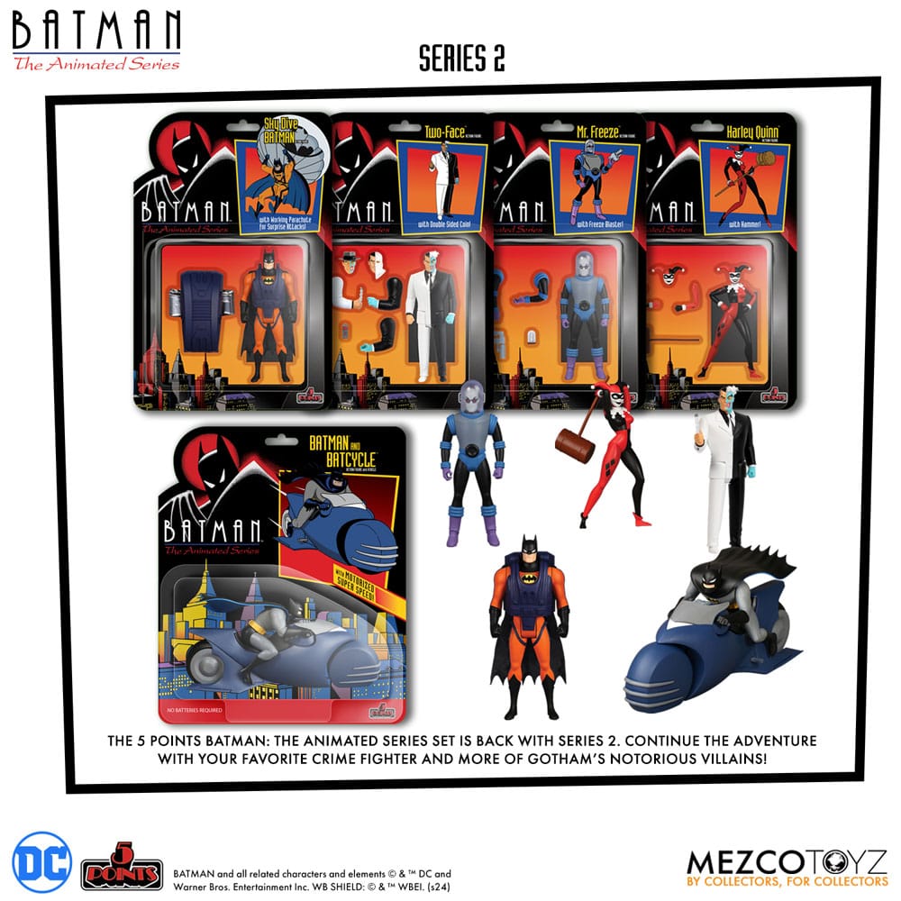 Batman: The Animated Series 2 5 Points Actionfiguren Deluxe Box Set 9 cm  - Preorder - ETA: 26.11.2025