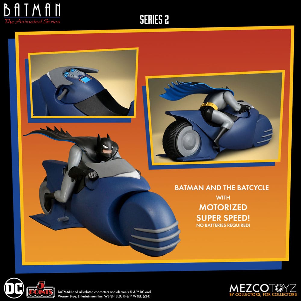 Batman the Animated Series 2 5 Points Actionfigur Batman & Batcycle 10 cm - Preorder - ETA: Ende 10.2025