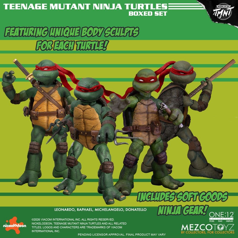 Teenage Mutant Ninja Turtles One:12 Collective Actionfiguren 1/12 Boxed Set 17 cm - Preorder - ETA: 25.02.2027