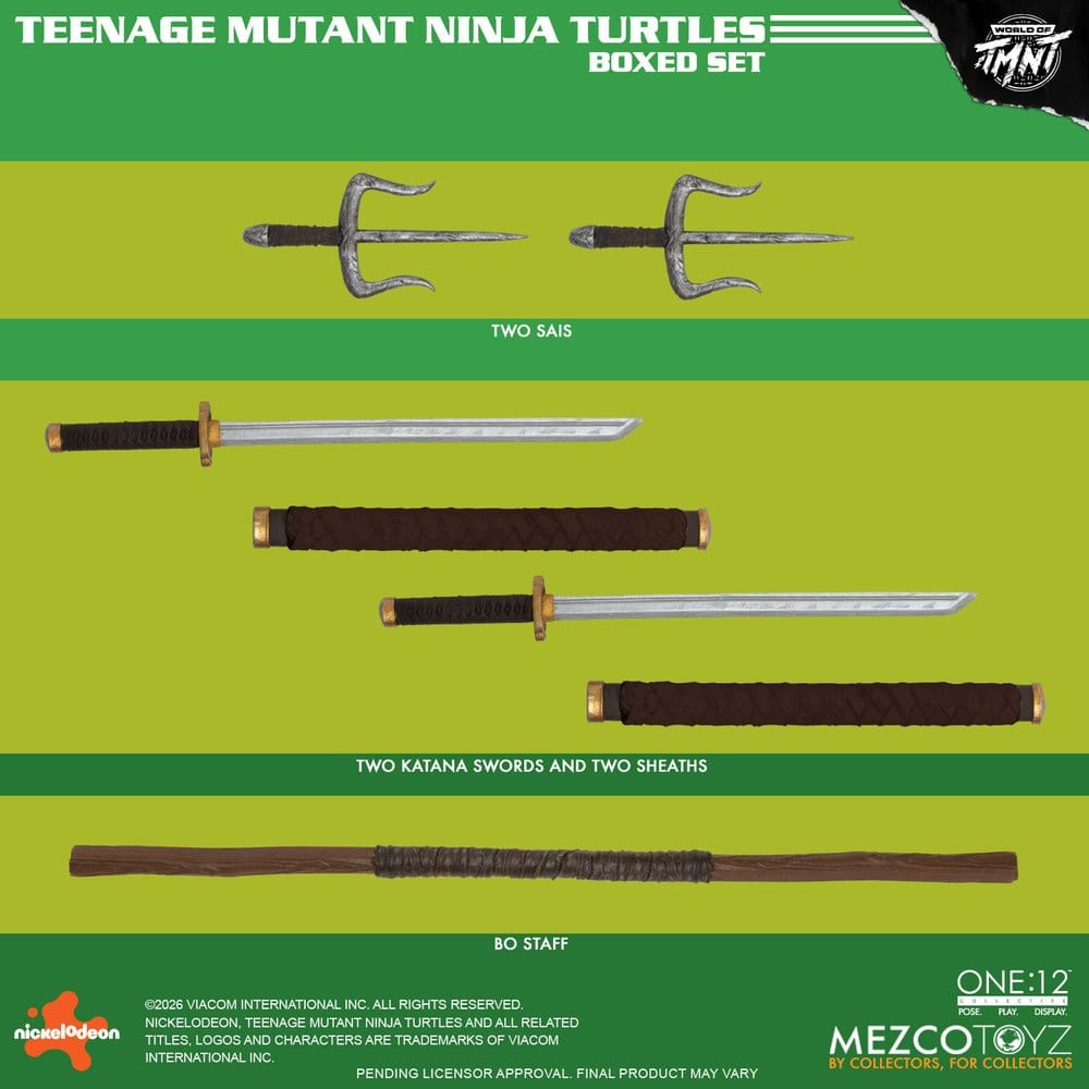 Teenage Mutant Ninja Turtles One:12 Collective Actionfiguren 1/12 Boxed Set 17 cm - Preorder - ETA: 25.02.2027