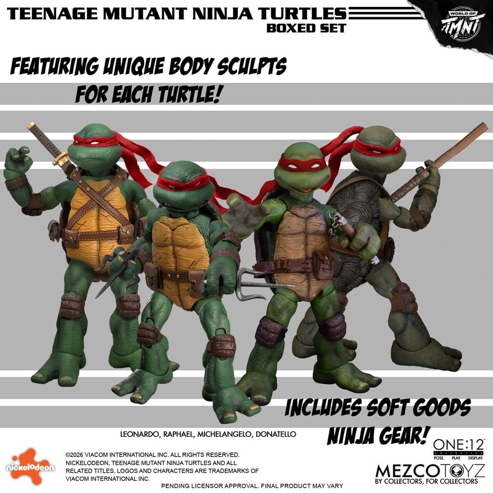 Teenage Mutant Ninja Turtles One:12 Collective Actionfiguren 1/12 Boxed Set 17 cm - Preorder - ETA: 25.02.2027