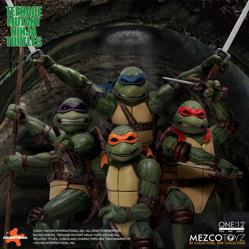 Teenage Mutant Ninja Turtles Actionfiguren Box-Set 1/12 Teenage Mutant Ninja Turtles (1990 Movie) 15 cm - Preorder - ETA: 25.11.2026