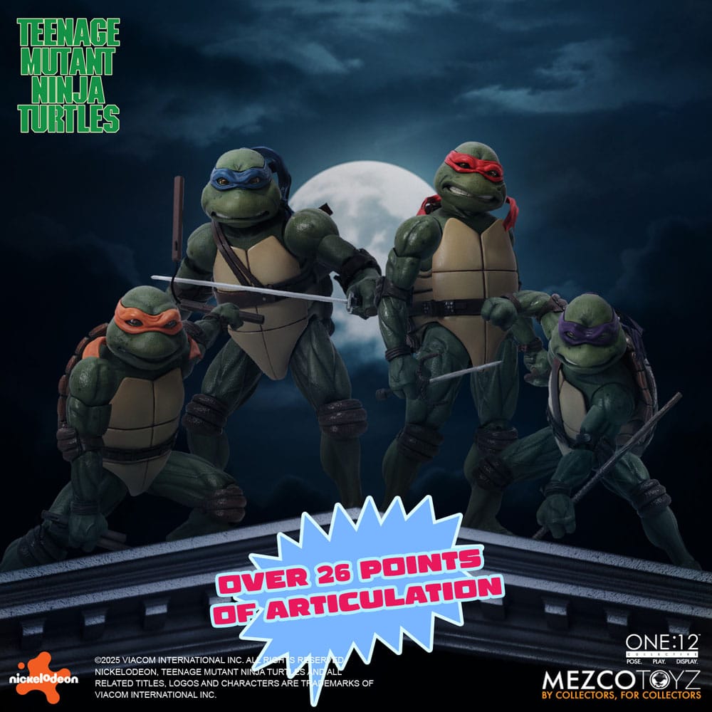 Teenage Mutant Ninja Turtles Actionfiguren Box-Set 1/12 Teenage Mutant Ninja Turtles (1990 Movie) 15 cm - Preorder - ETA: 25.11.2026