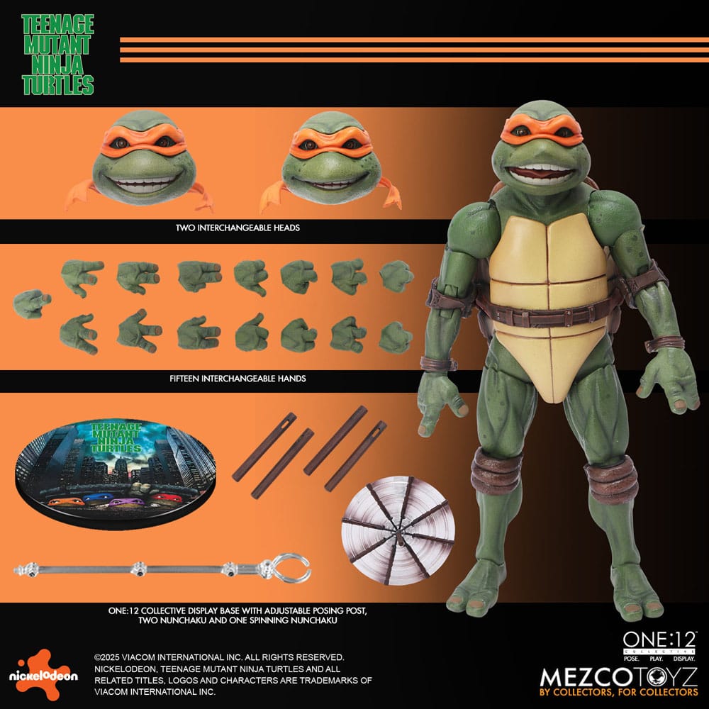 Teenage Mutant Ninja Turtles Actionfiguren Box-Set 1/12 Teenage Mutant Ninja Turtles (1990 Movie) 15 cm - Preorder - ETA: 25.11.2026