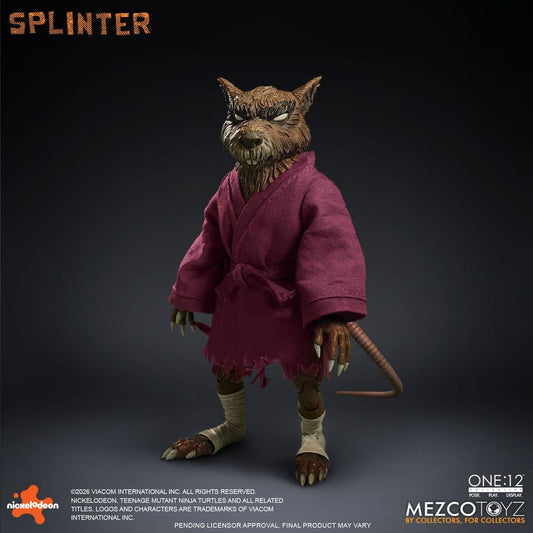 Teenage Mutant Ninja Turtles One:12 Collective Actionfigur 1/12 Splinter 17 cm - Preorder - ETA: 25.01.2027
