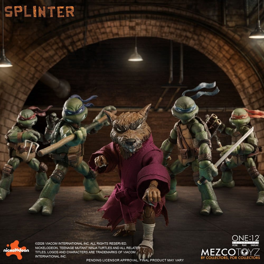Teenage Mutant Ninja Turtles One:12 Collective Actionfigur 1/12 Splinter 17 cm - Preorder - ETA: 25.01.2027