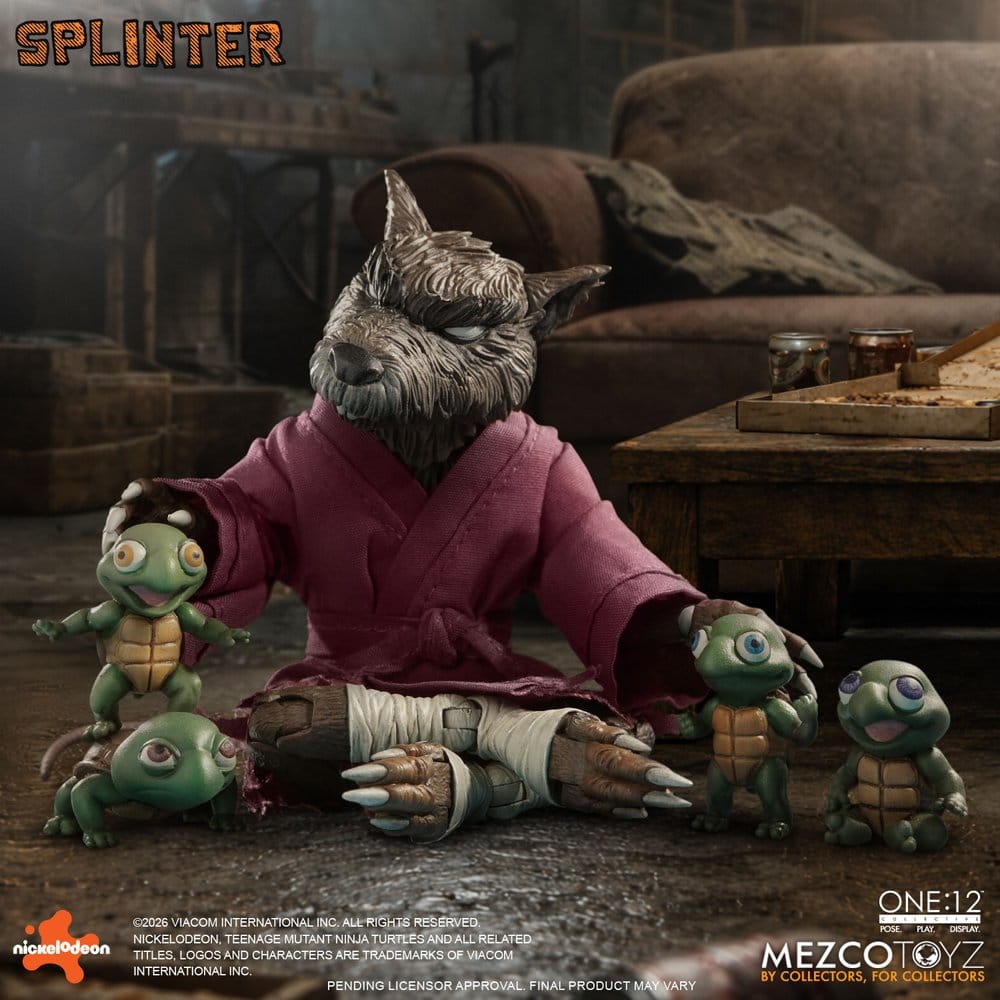 Teenage Mutant Ninja Turtles One:12 Collective Actionfigur 1/12 Splinter 17 cm - Preorder - ETA: 25.01.2027