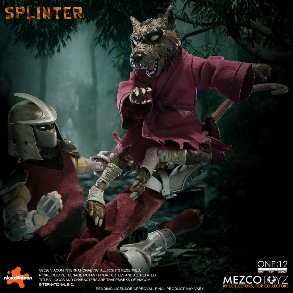 Teenage Mutant Ninja Turtles One:12 Collective Actionfigur 1/12 Splinter 17 cm - Preorder - ETA: 25.01.2027