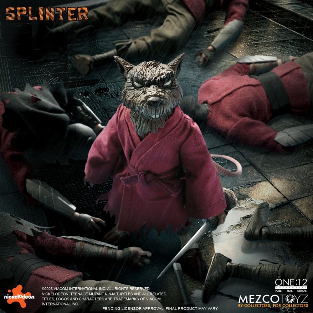 Teenage Mutant Ninja Turtles One:12 Collective Actionfigur 1/12 Splinter 17 cm - Preorder - ETA: 25.01.2027