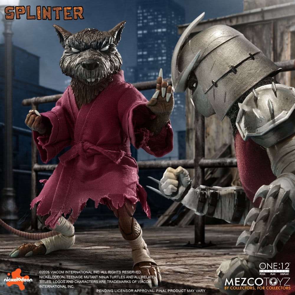 Teenage Mutant Ninja Turtles One:12 Collective Actionfigur 1/12 Splinter 17 cm - Preorder - ETA: 25.01.2027