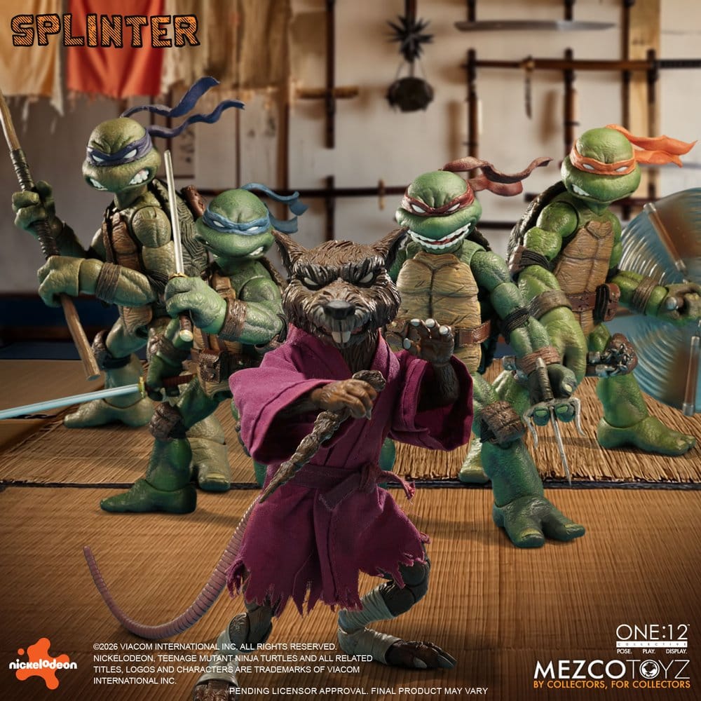 Teenage Mutant Ninja Turtles One:12 Collective Actionfigur 1/12 Splinter 17 cm - Preorder - ETA: 25.01.2027