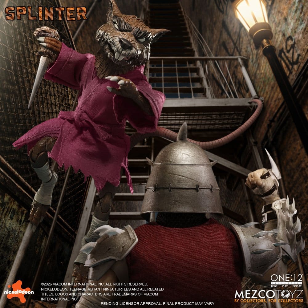 Teenage Mutant Ninja Turtles One:12 Collective Actionfigur 1/12 Splinter 17 cm - Preorder - ETA: 25.01.2027