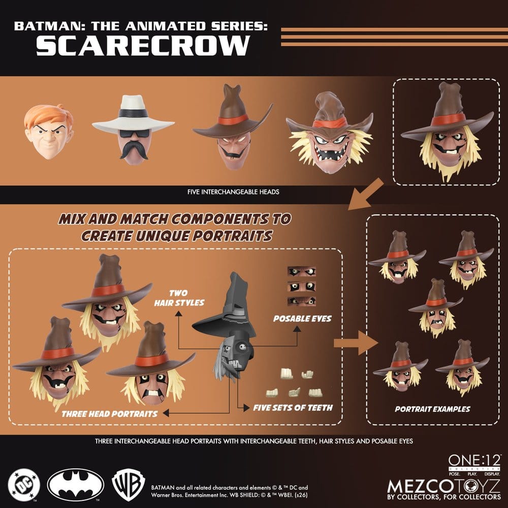 Batman: Die Zeichentrickserie One:12 Collective Actionfigur Scarecrow 17 cm - Preorder - ETA: 25.03.2027