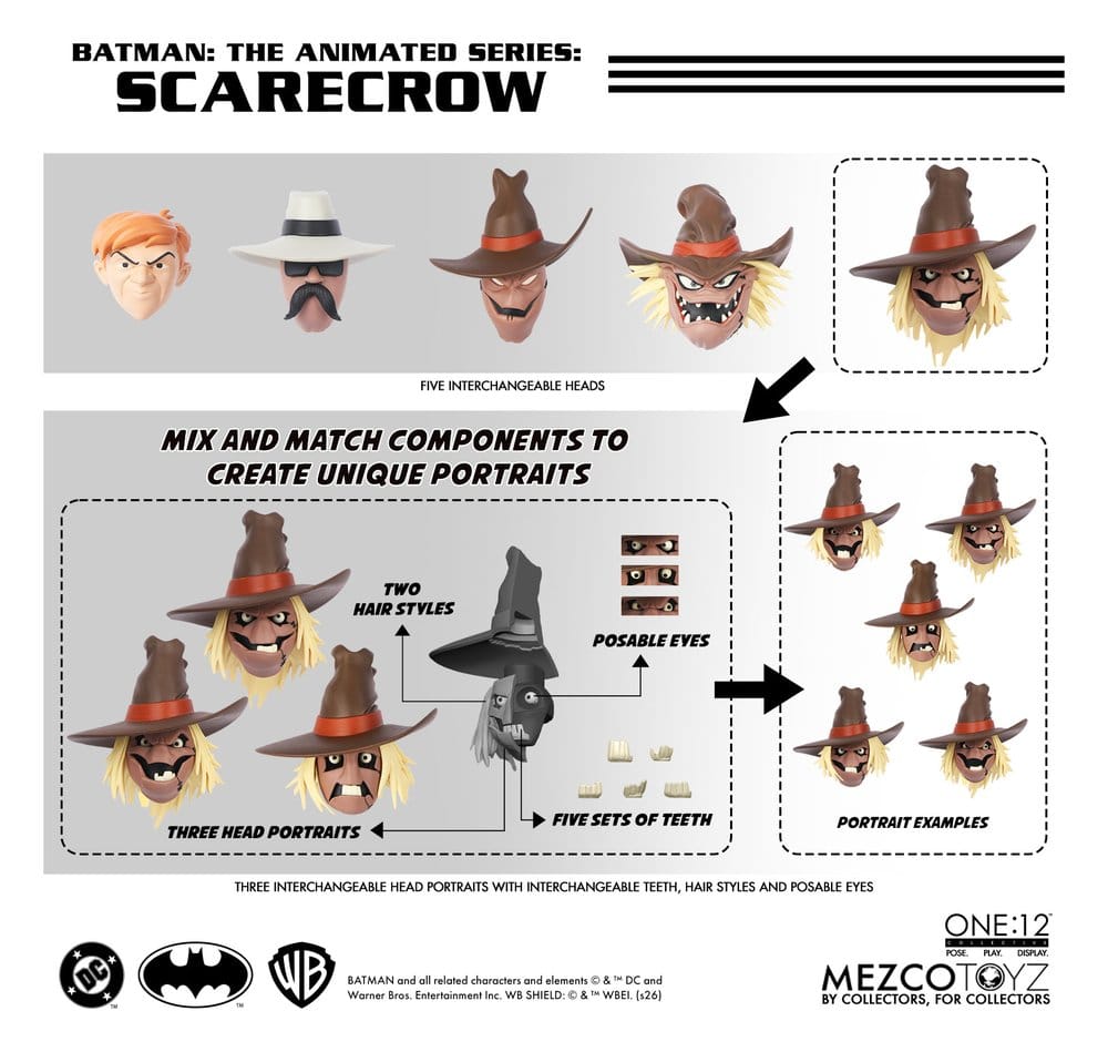 Batman: Die Zeichentrickserie One:12 Collective Actionfigur Scarecrow 17 cm - Preorder - ETA: 25.03.2027