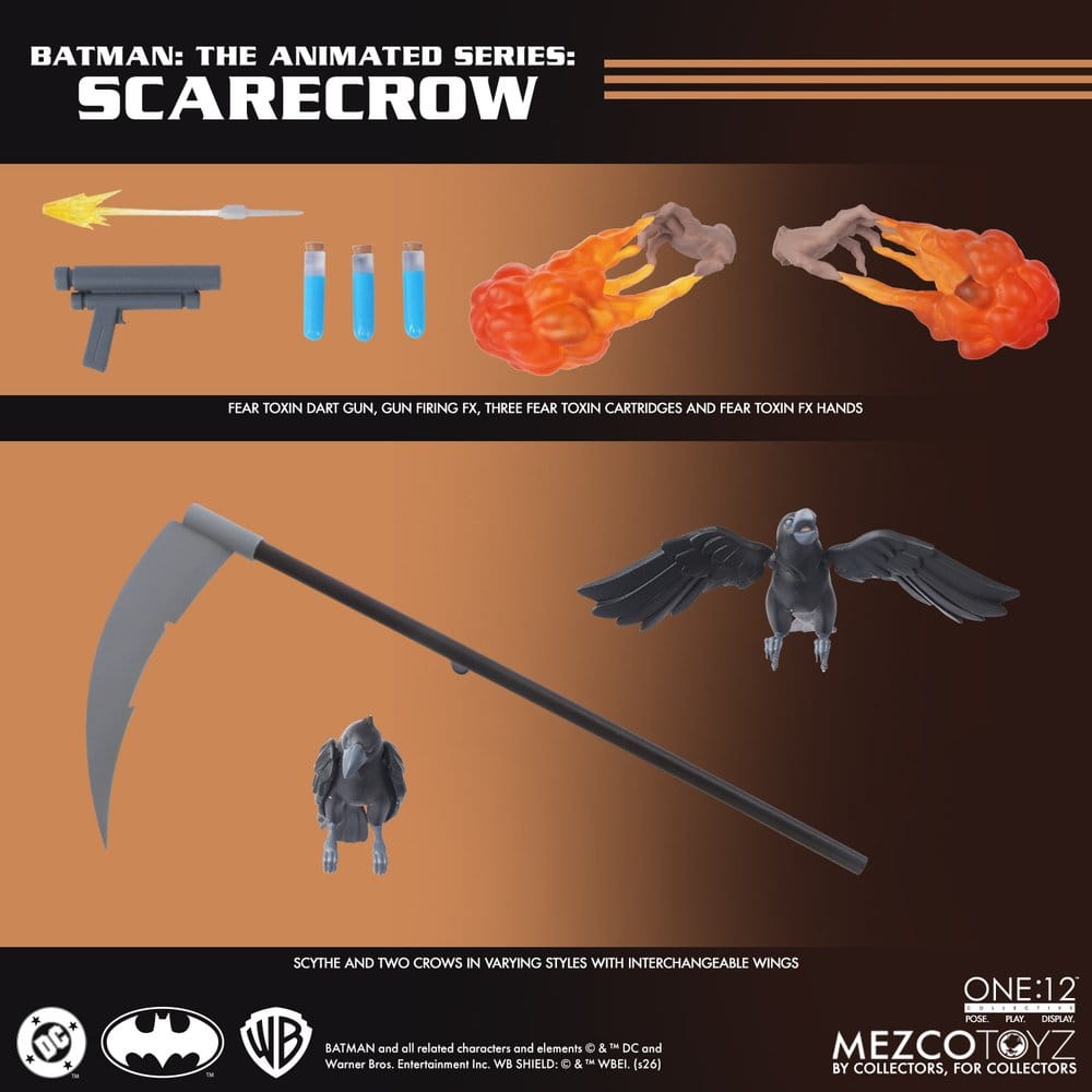 Batman: Die Zeichentrickserie One:12 Collective Actionfigur Scarecrow 17 cm - Preorder - ETA: 25.03.2027