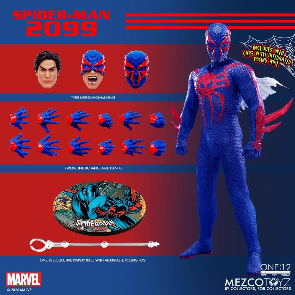 Marvel Comics One:12 Collective Actionfigur 1/12 Spider-Man 2099 17 cm - Preorder - ETA: 28.02.2027