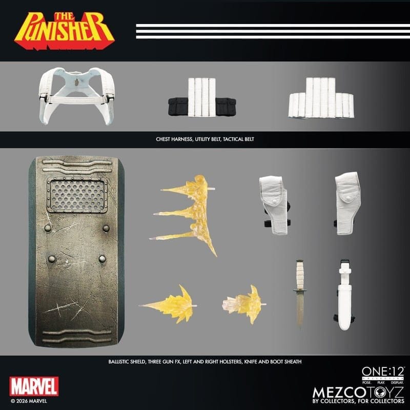 Marvel Comics One:12 Collective Actionfigur 1/12 Punisher 17 cm - Preorder - ETA: 25.02.2027
