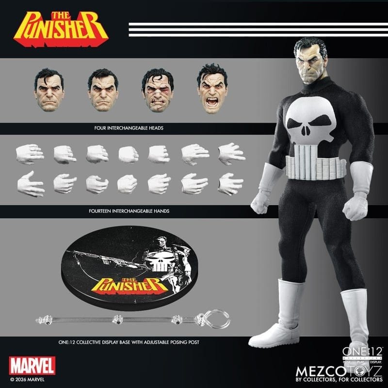 Marvel Comics One:12 Collective Actionfigur 1/12 Punisher 17 cm - Preorder - ETA: 25.02.2027