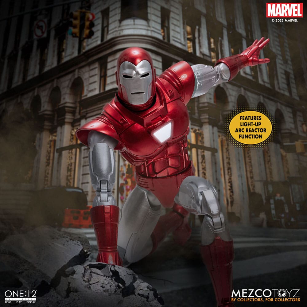 Marvel Actionfigur 1/12 Iron Man (Silver Centurion Edition) 16 cm - Versand: 7 Tage nach Bestellung