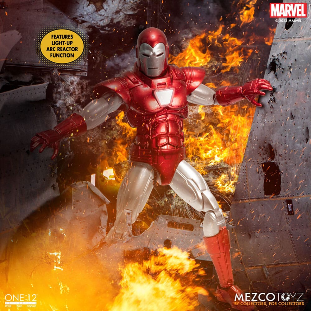 Marvel Actionfigur 1/12 Iron Man (Silver Centurion Edition) 16 cm - Versand: 7 Tage nach Bestellung