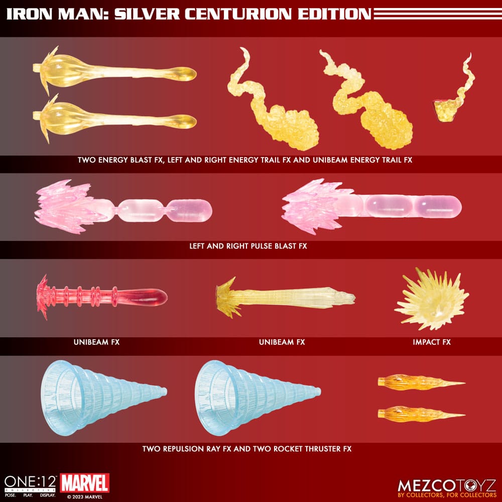 Marvel Actionfigur 1/12 Iron Man (Silver Centurion Edition) 16 cm - Versand: 7 Tage nach Bestellung
