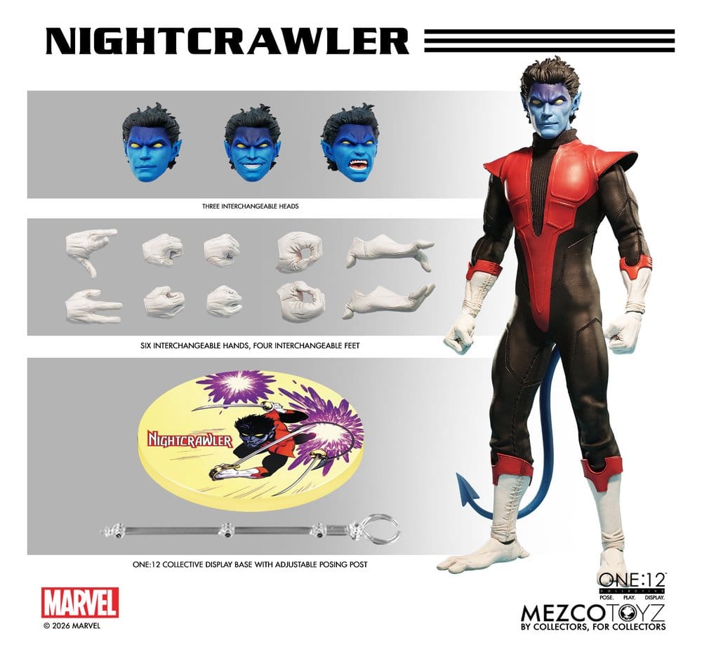 Marvel X-Men One:12 Collective Actionfigur 1/12 Nightcrawler 16 cm - Preorder - ETA: 28.12.2026