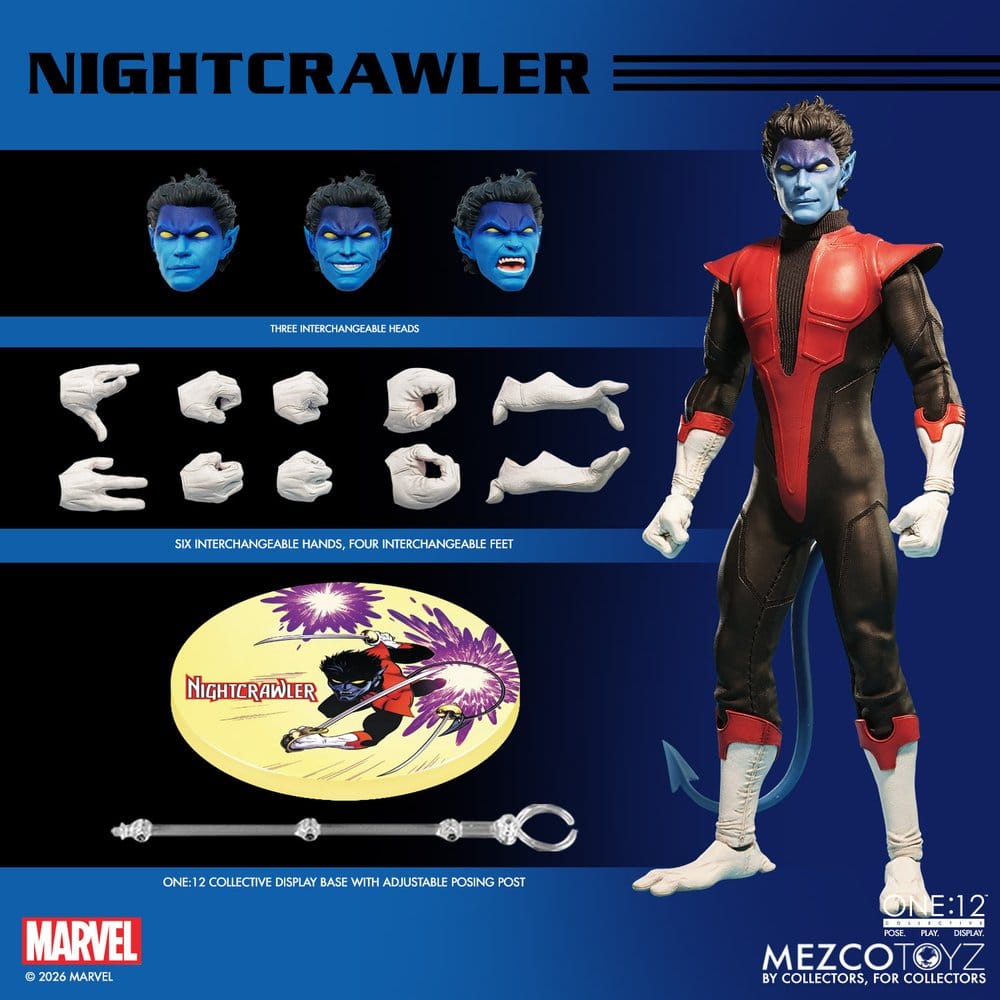 Marvel X-Men One:12 Collective Actionfigur 1/12 Nightcrawler 16 cm - Preorder - ETA: 28.12.2026
