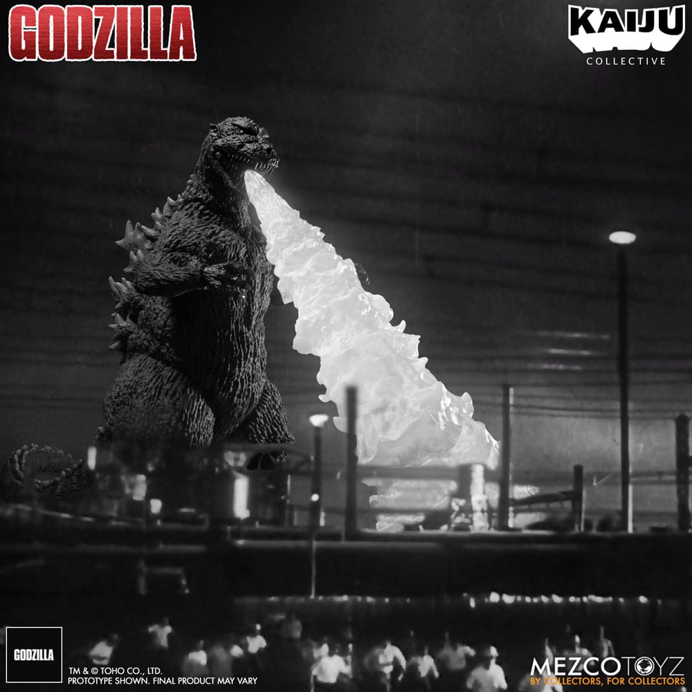 Godzilla (1954) Kaiju Collective Actionfigur Godzilla - Black & White Edition 20 cm - Preorder - ETA: 27.11.2025