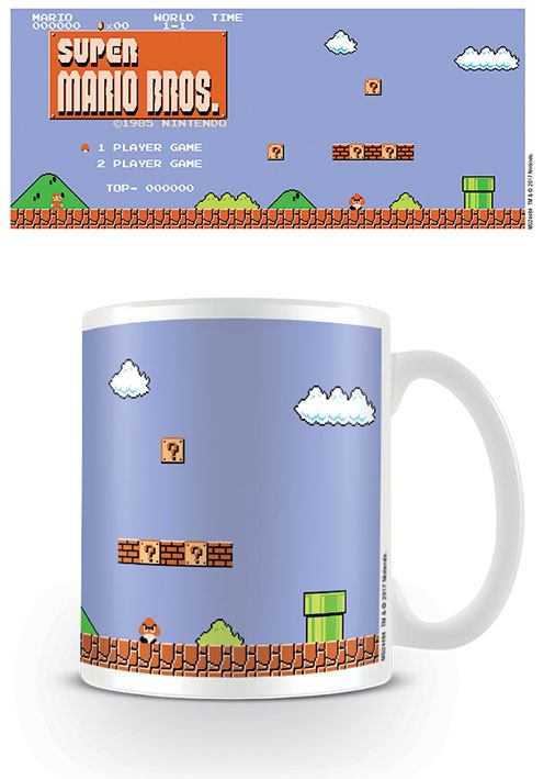 Super Mario Bros. Tasse Retro Title  - Versand: 7 Tage nach Bestellung