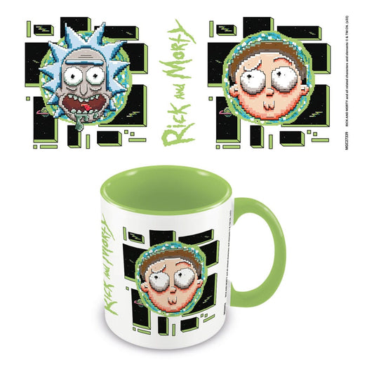 Rick and Morty Tasse Pixel Breakout  - Versand: 7 Tage nach Bestellung
