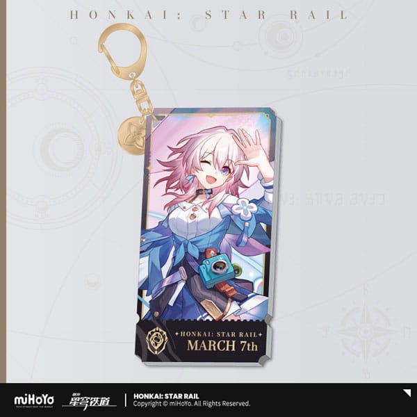 Honkai: Star Rail Charakter Acryl Schlüsselanhänger March 7th 9 cm - Versand: 7 Tage nach Bestellung