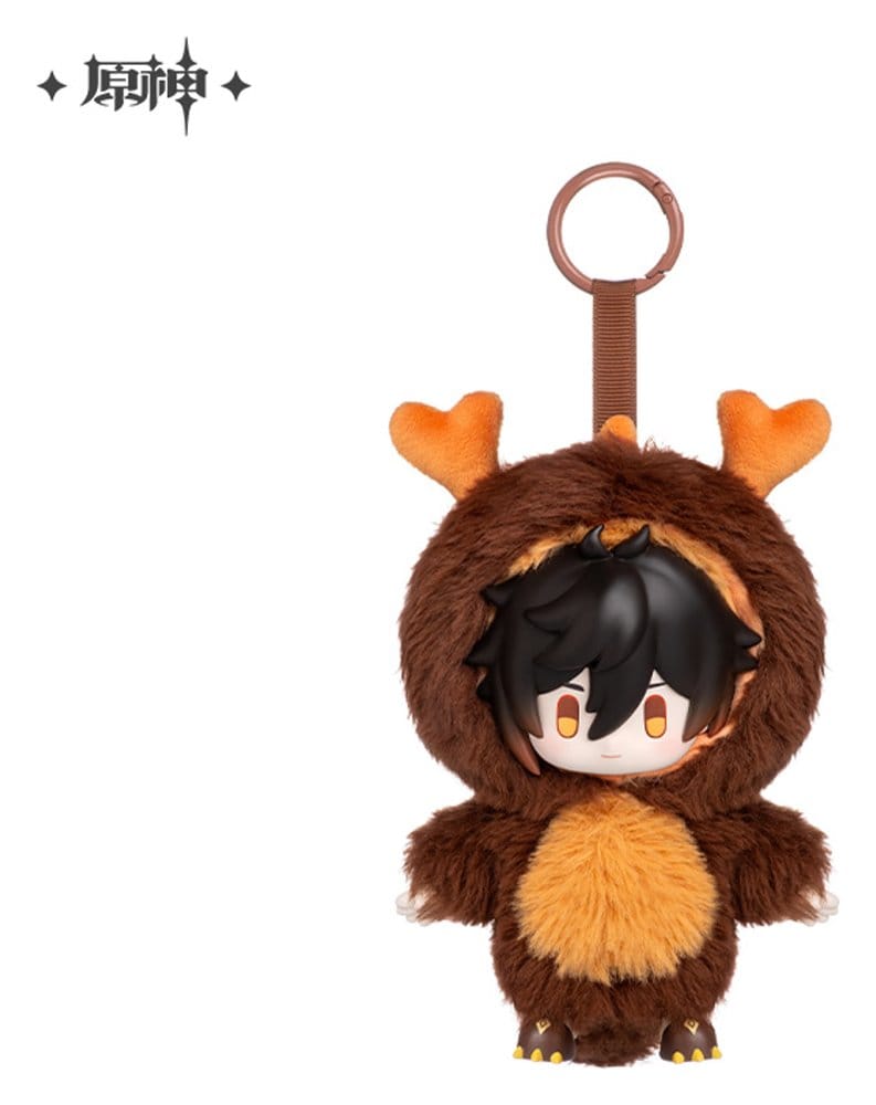 Genshin Impact Winter Nesting Series Vinyl Plüsch-Schlüsselanhänger Zhongli 15 cm - Preorder - ETA: 11.03.2027