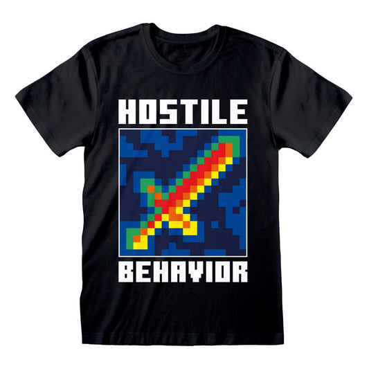 Minecraft T-Shirt Hostile Behavior  Größe L - Versand: 5-7 Tage nach Bestellung
