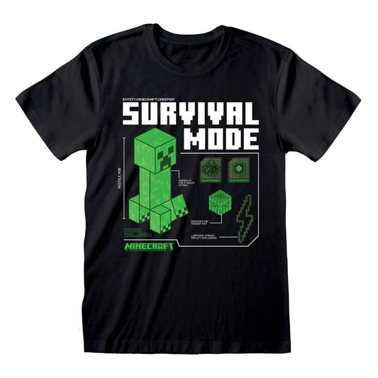 Minecraft T-Shirt Survival  Größe M - Versand: 5-7 Tage nach Bestellung