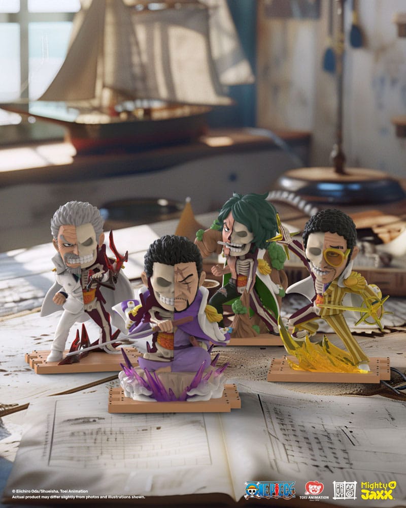 One Piece Freeny's Hidden Dissectables Marines Edition 4 inch Vinyl Figure Blind Box Display (6) - Versand: 5-7 Tage nach Bestellung