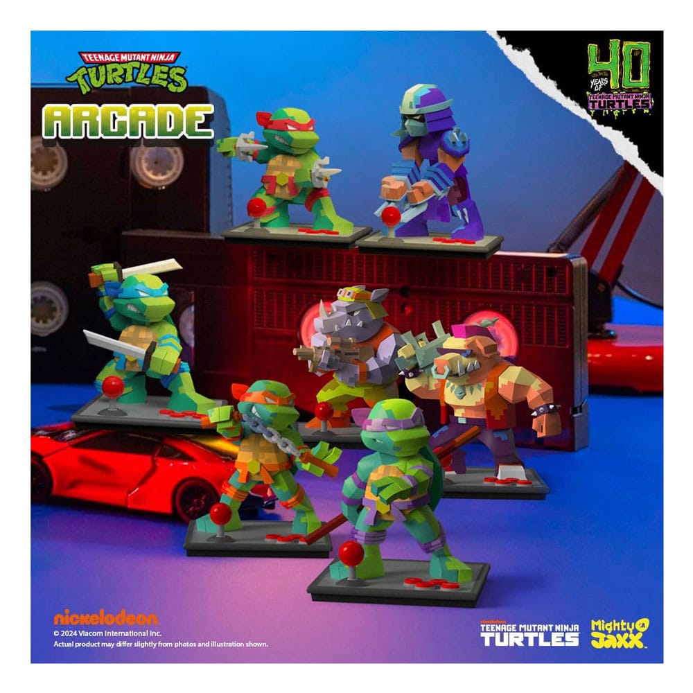 Arcade: Teenage Mutant Ninja Turtles 4 inch Vinyl Figure Blind Box Display (6) - Versand: 5-7 Tage nach Bestellung
