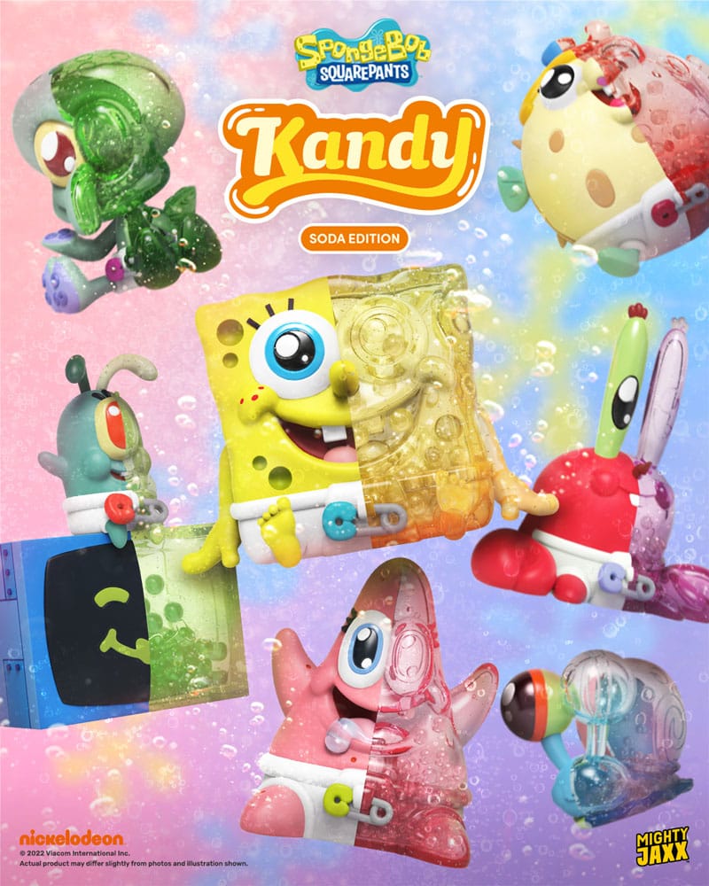 Spongebob Schwammkopf Blind Box Kandy x Jason Freeny Collection Spongebob (Soda Edition) Display (6)  - Preorder - ETA: 22.12.2025
