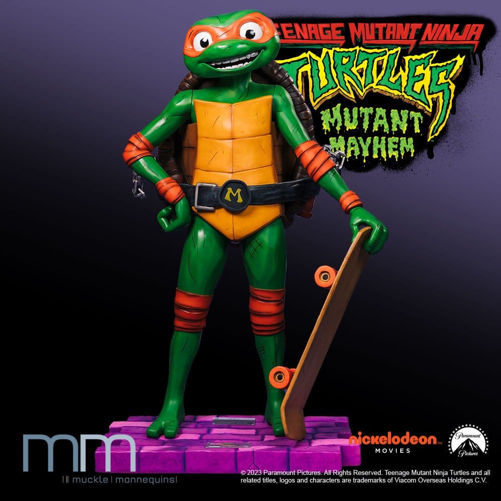 Teenage Mutant Ninja Turtles: Mutant Mayhem Life-Size Statue Michelangelo 162 cm - Preorder - ETA: 25.11.2026
