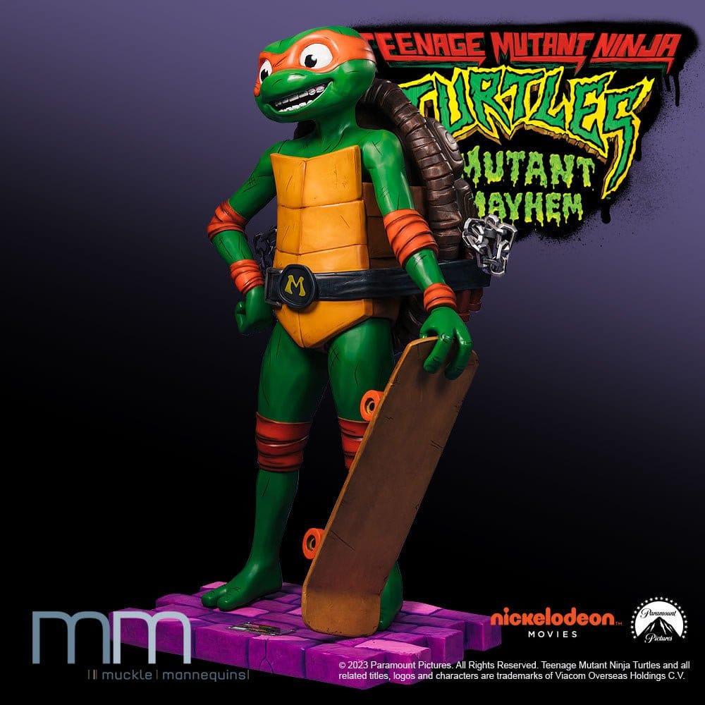 Teenage Mutant Ninja Turtles: Mutant Mayhem Life-Size Statue Michelangelo 162 cm - Preorder - ETA: 25.11.2026