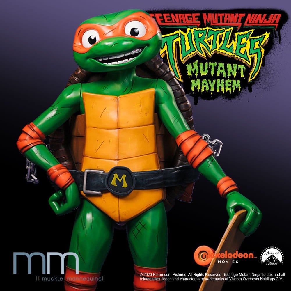Teenage Mutant Ninja Turtles: Mutant Mayhem Life-Size Statue Michelangelo 162 cm - Preorder - ETA: 25.11.2026
