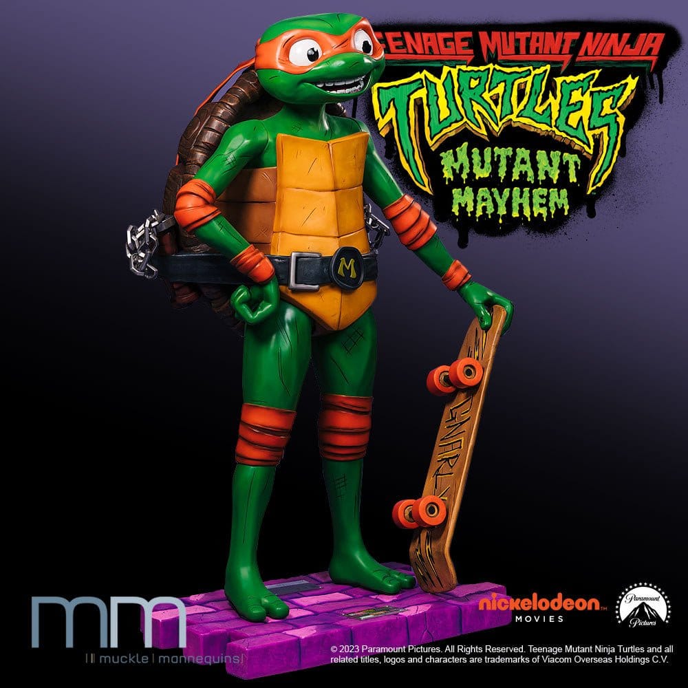 Teenage Mutant Ninja Turtles: Mutant Mayhem Life-Size Statue Michelangelo 162 cm - Preorder - ETA: 25.11.2026