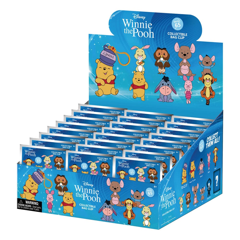 Winnie Puuh 3D PVC-Taschenanhänger Series 2 Display (24) - Preorder - ETA: 18.09.2025