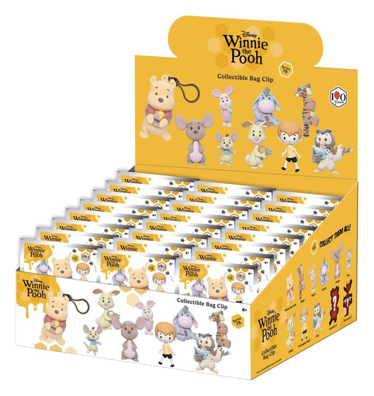 Winnie the Pooh 100th Anniversary 3D PVC-Taschenanhänger Serie 78 Blind Bag Display (24) (Flocked) - Preorder - ETA: 05.12.2026