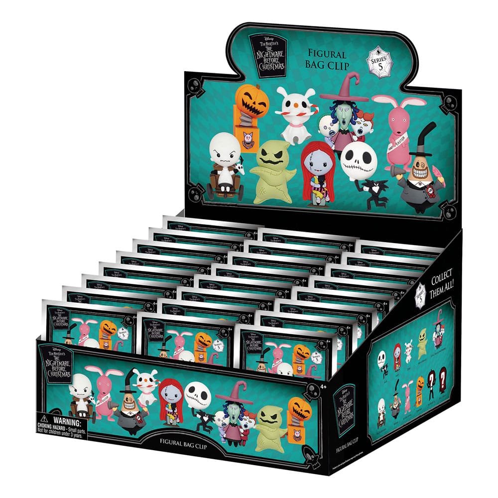 Nightmare before Christmas 3D PVC-Taschenanhänger Series 5 Display (24)          - Versand: 5-7 Tage nach Bestellung