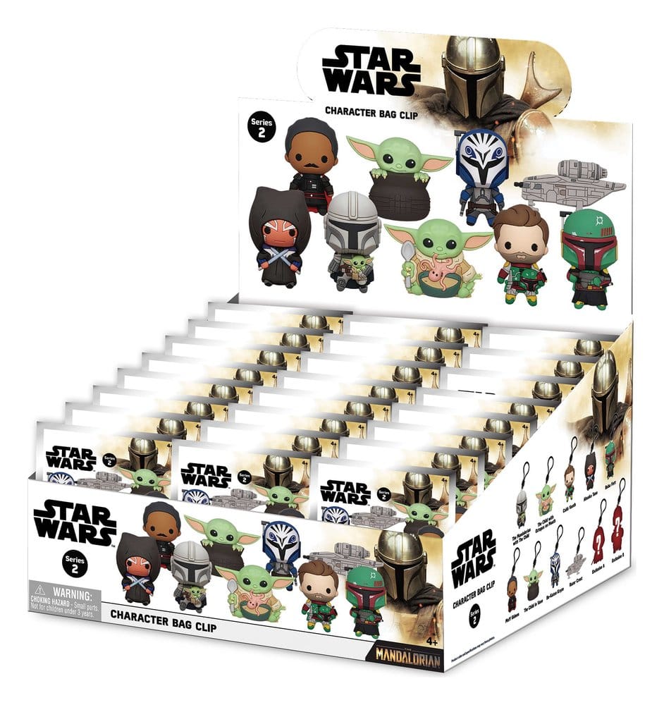 Star Wars Mandalorian 3D PVC-Taschenanhänger Series 2 Display (24) - Preorder - ETA: 29.07.2026