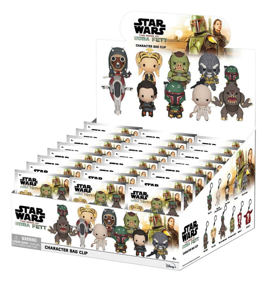 Star Wars: Das Buch von Boba Fett 3D PVC-Taschenanhänger Serie 1 Display (24) - Preorder - ETA: 13.08.2026