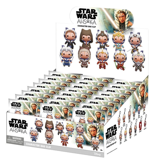 Star Wars Ahsoka 3D PVC-Taschenanhänger Serie 1 Blind Bag Display (24) - Preorder - ETA: 04.11.2026