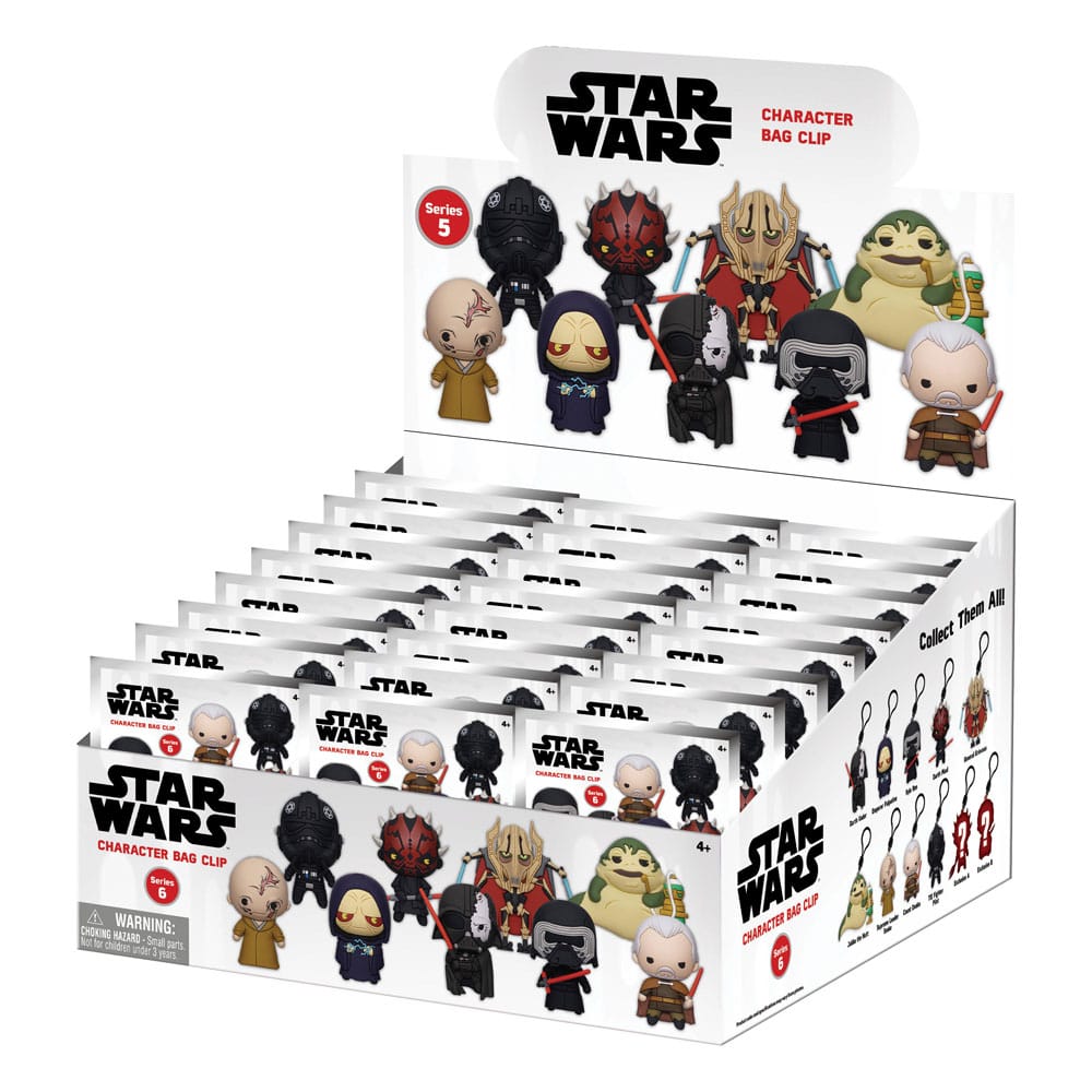 Star Wars 3D PVC-Taschenanhänger Year of the Dark Side Series 1 Display (24)    - Versand: 5-7 Tage nach Bestellung